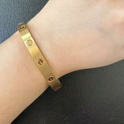 [⭐JeweliWhal]LOVE BRACELET 6.1MM BRUSHED