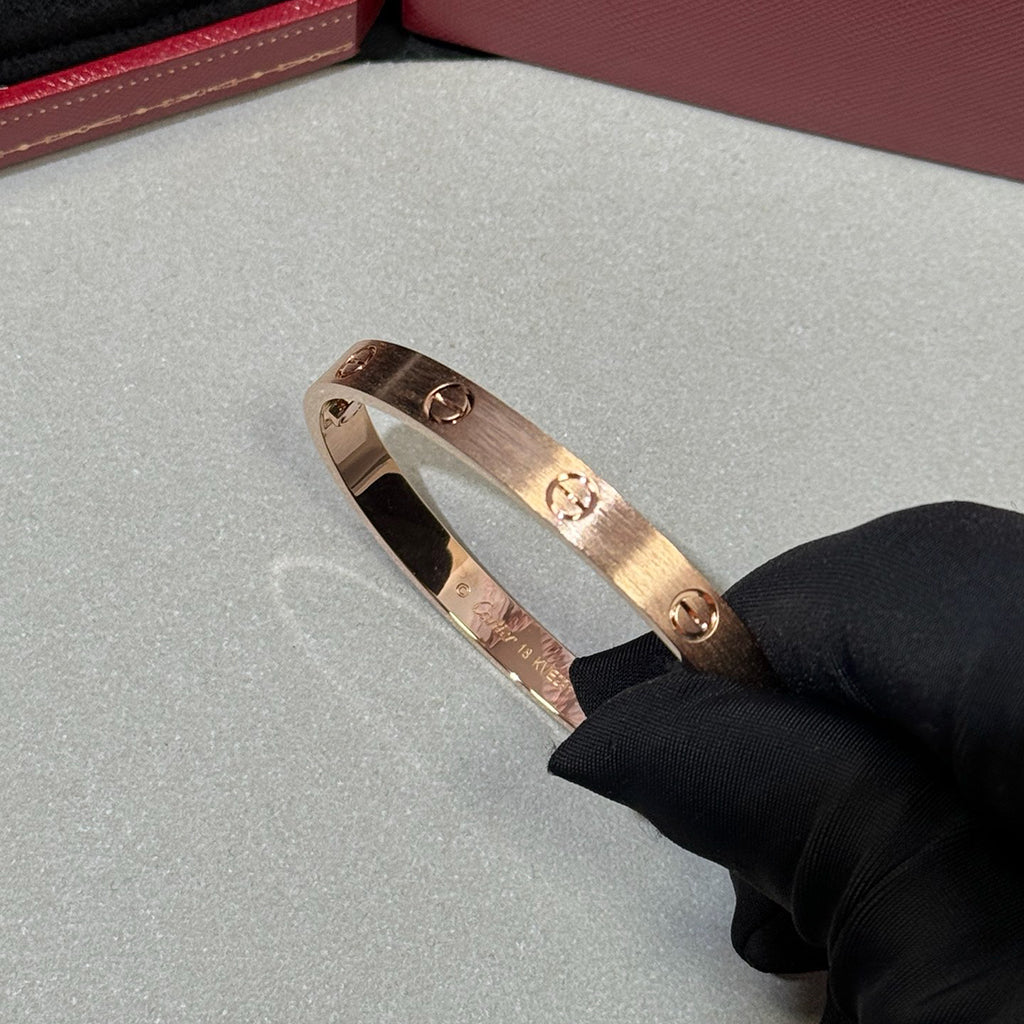[⭐JeweliWhal]LOVE BRACELET 6.1MM BRUSHED