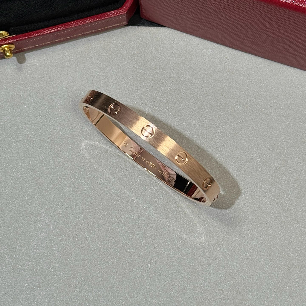 [⭐JeweliWhal]LOVE BRACELET 6.1MM BRUSHED