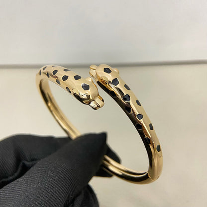 [⭐JeweliWhal]PANTHERE DOUBLE HEADED OPEN BRACELET