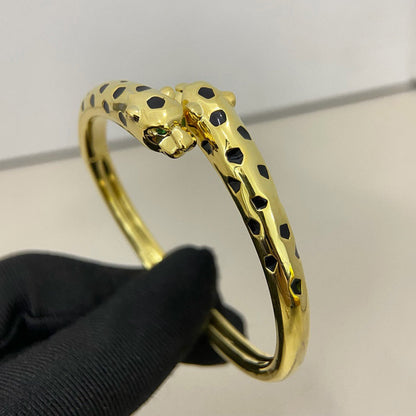 [⭐JeweliWhal]PANTHERE DOUBLE HEADED OPEN BRACELET
