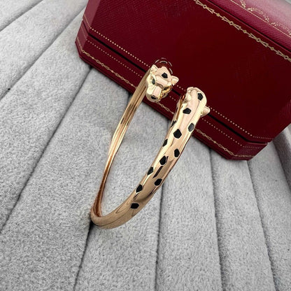 [⭐JeweliWhal]PANTHERE DOUBLE HEADED OPEN BRACELET