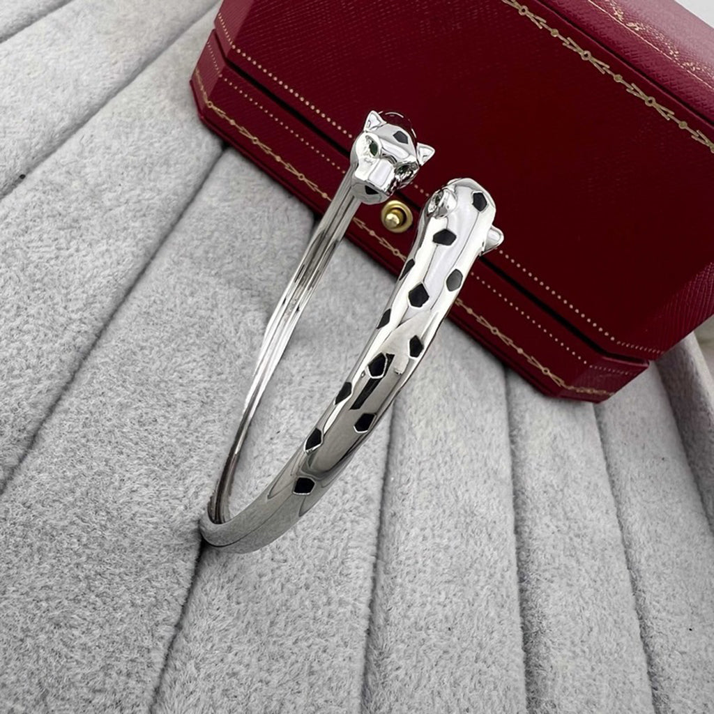[⭐JeweliWhal]PANTHERE DOUBLE HEADED OPEN BRACELET