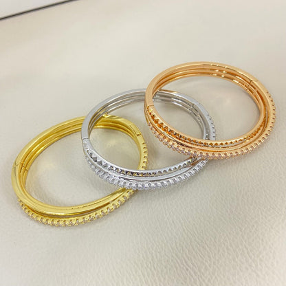 [⭐JeweliWhal]ETINCELLE HALF-PAVED DIAMOND BRACELET
