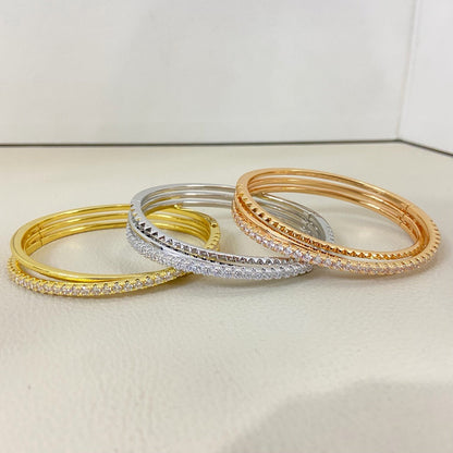 [⭐JeweliWhal]ETINCELLE HALF-PAVED DIAMOND BRACELET