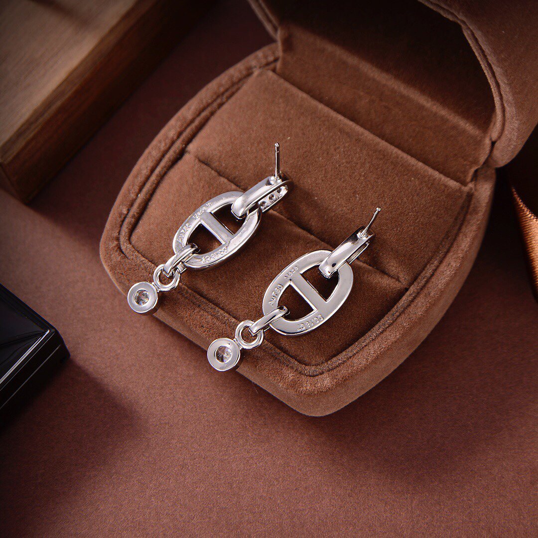 [LUXORA]HM CHAINE DIAMOND EARRINGS