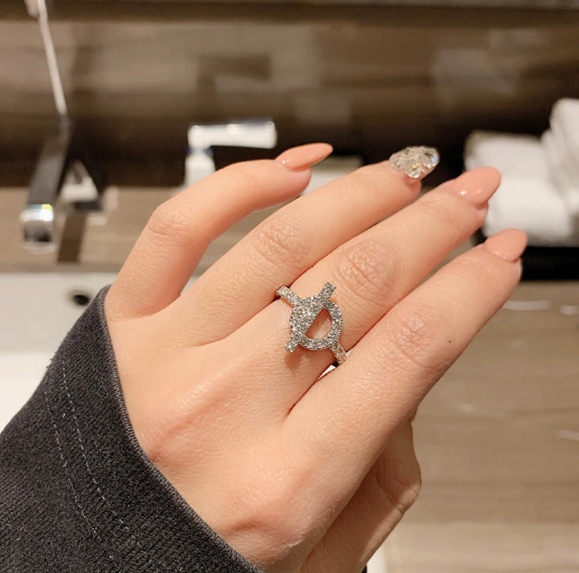 [LUXORA]ECHAPPEE RING SILVER DIAMOND