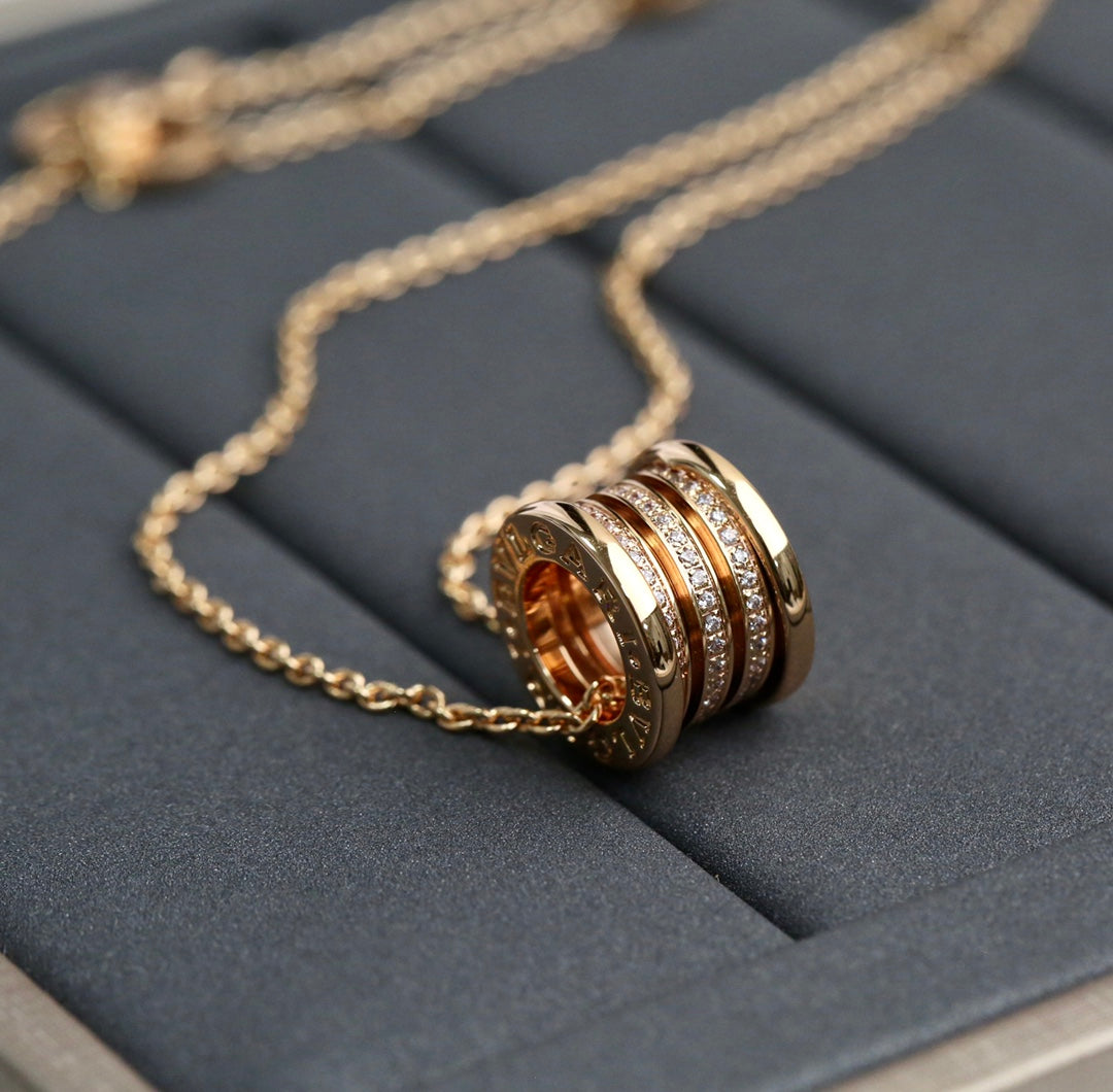 [LUXORA]ZERO 1 PINK GOLD DIAMOND NECKLACE