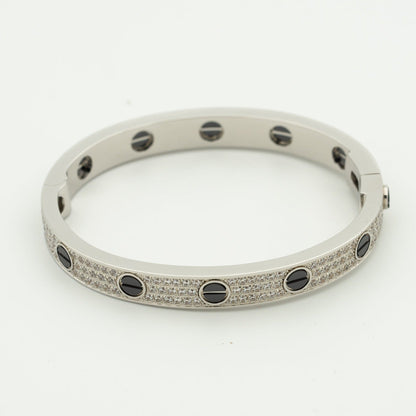[LUXORA]LOVE BRACELET 6.1MM DIAMOND-PAVED CERAMIC