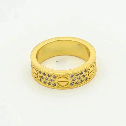 [LUXORA]LOVE RING 5.5MM DIAMONDS PAVED