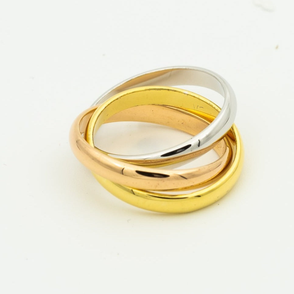 [LUXORA Jewelry]TRINITY RING GOLD PINK GOLD SILVER