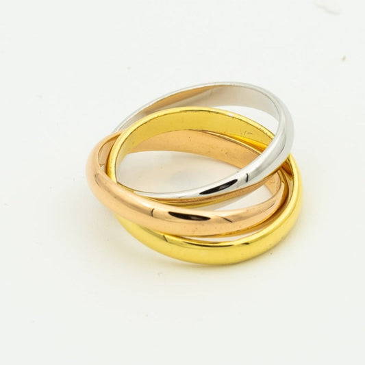 [LUXORA Jewelry]TRINITY RING GOLD PINK GOLD SILVER