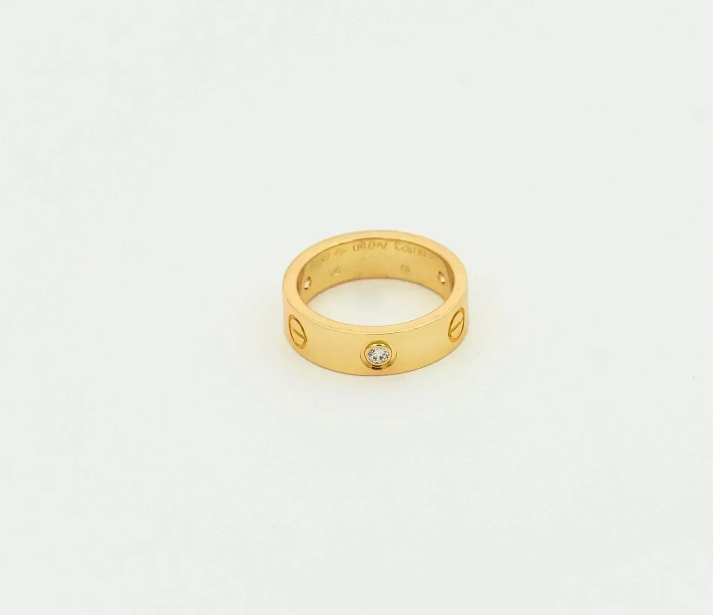 [LUXORA]LOVE RING 5.5MM 3 DIAMONDS GOLD