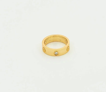 [LUXORA]LOVE RING 5.5MM 3 DIAMONDS GOLD