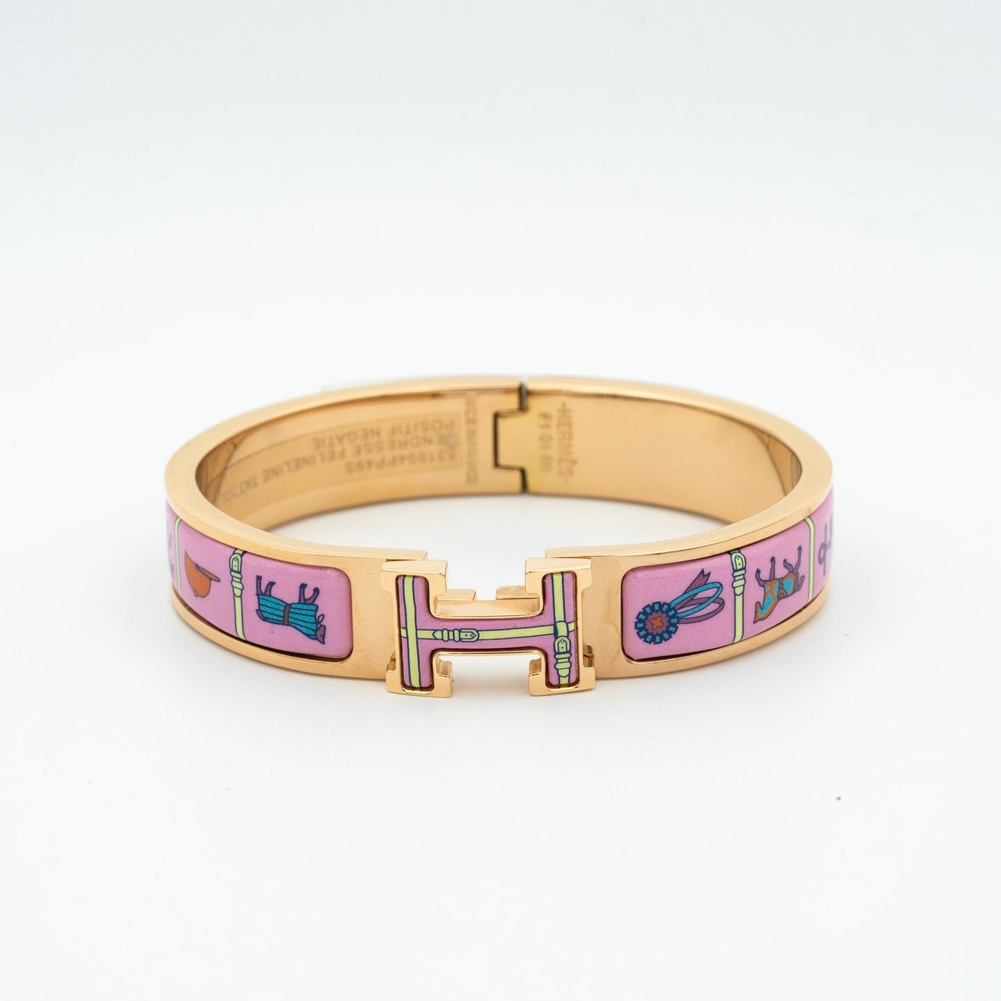 [LUXORA]H PINK GOLD BRACELET PINK CERAMIC