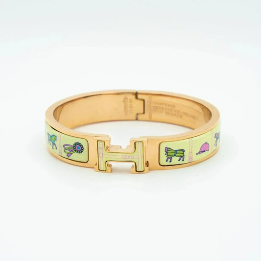 LUXORA]H ARMBAND ROSÉGOLD CREME KERAMIK