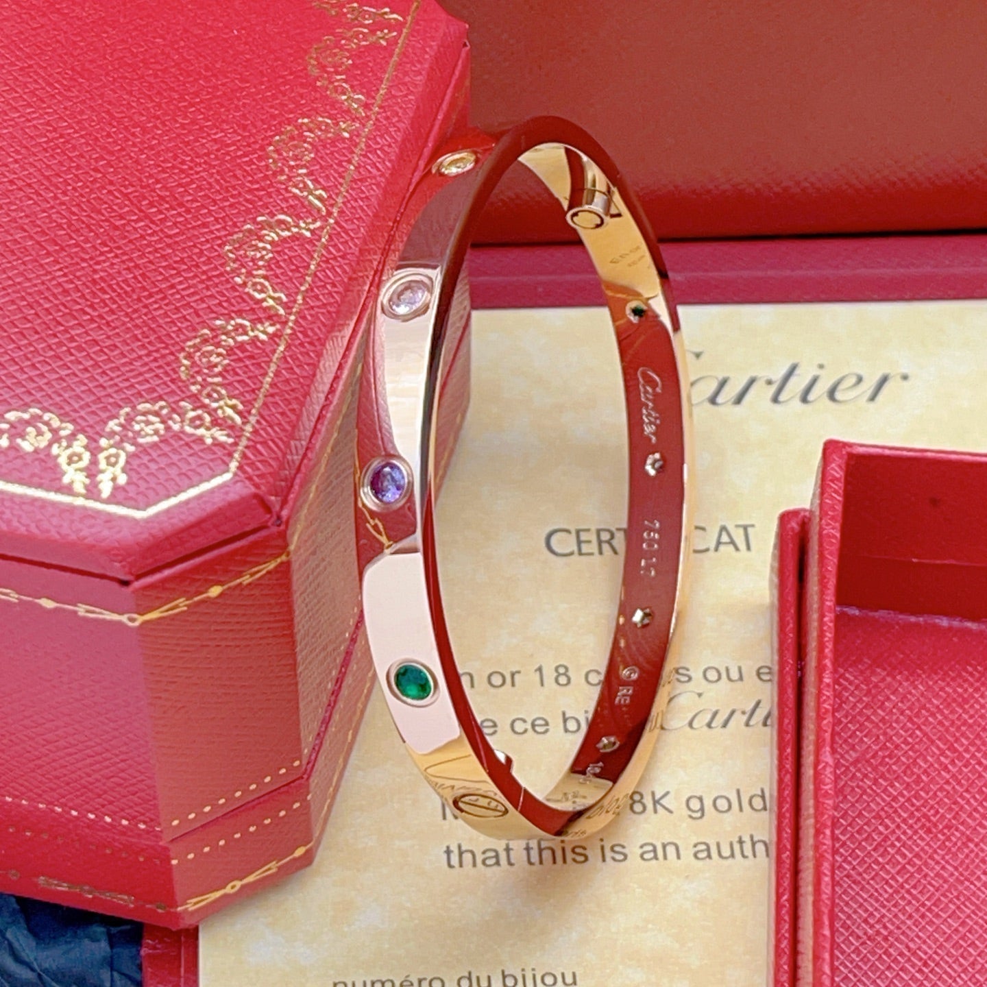 [LUXORA] 2026 RAINBOW LOVE BRACELET 6.1MM  10 DIAMONDS