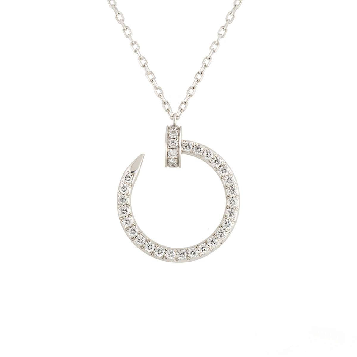 [LUXORA]JUSTE NECKLACE SILVER DIAMONDS