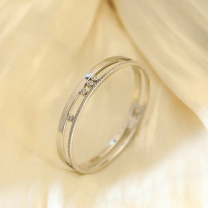 [LUXORA]Move Romane Diamond Bangle Bracelet