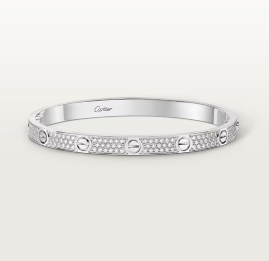 [LUXORA]NEW-LOVE-4.8MM-Width Diamond-Studded Bracelet