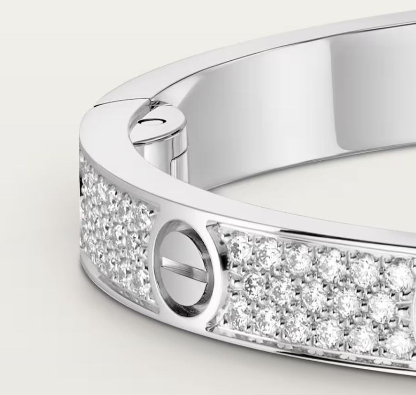 [LUXORA]NEW-LOVE-4.8MM-Width Diamond-Studded Bracelet
