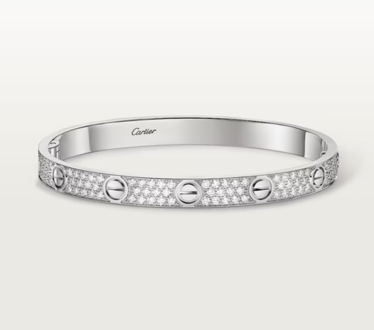 [LUXORA]NEW-LOVE-6.1MM-Width Diamond-Studded Bracelet