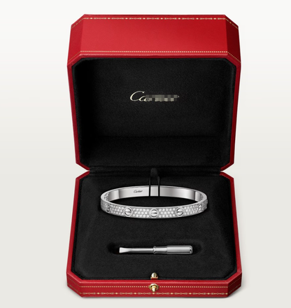 [LUXORA]NEW-LOVE-6.1MM-Width Diamond-Studded Bracelet
