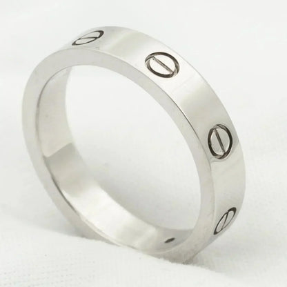 [LUXORA]LOVE RING 4MM 1 DIAMOND SILVER