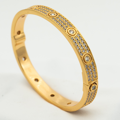[LUXORA]LOVE BRACELET 6.1MM DIAMOND-PAVED 10 BIG DIAMONDS
