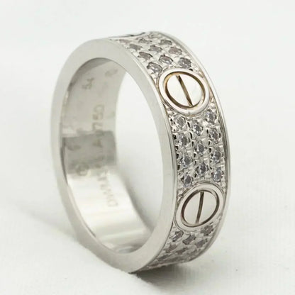 [LUXORA]LOVE RING 5.5MM DIAMONDS PAVED
