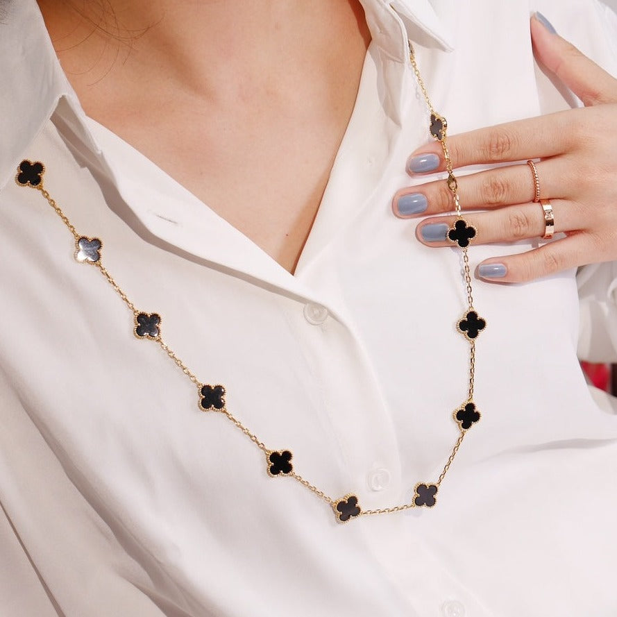[LUXORA]CLOVER 20 MOTIFS ONYX ROSE GOLD