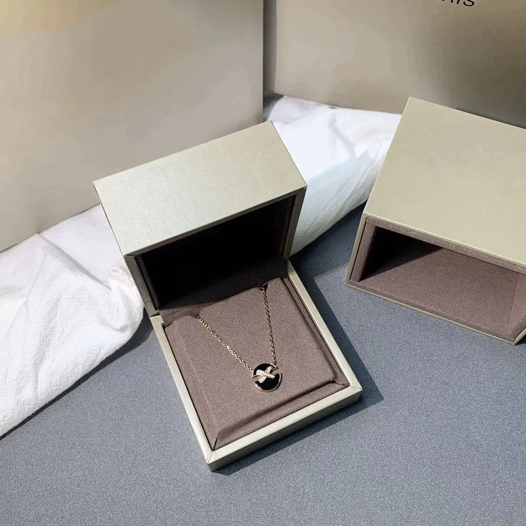 [LUXORA]JEUX DE ROSE GOLD DIAMOND NECKLACE
