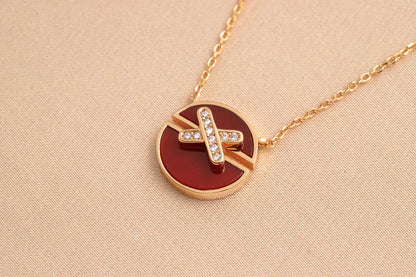 [LUXORA]JEUX DE ROSE GOLD DIAMOND NECKLACE