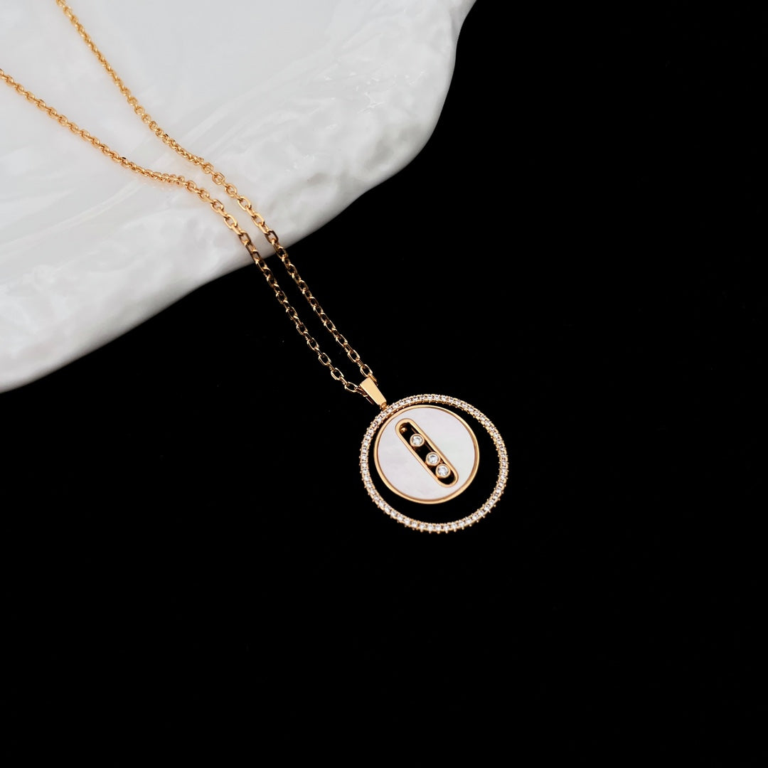 [LUXORA]Demo MOVE MM NACRE BLANCHE DIAMOND NECKLACE