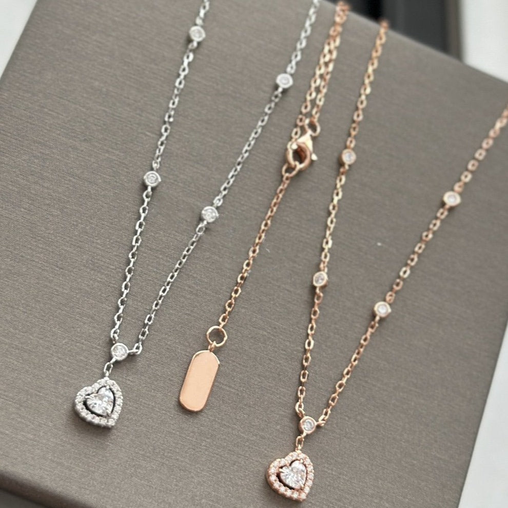 [LUXORA]JOY HEART DIAMOND NECKLACE