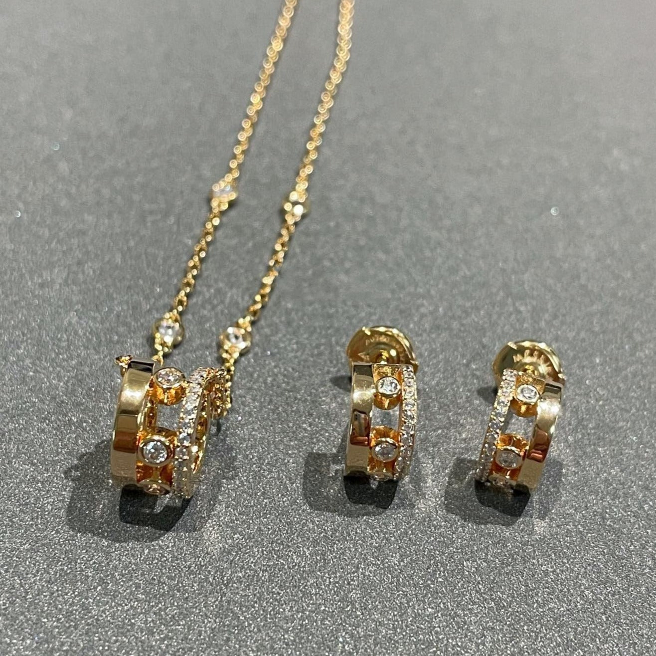 [LUXORA]CHAIN MOVE ROMANE PEDAND NECKLACE