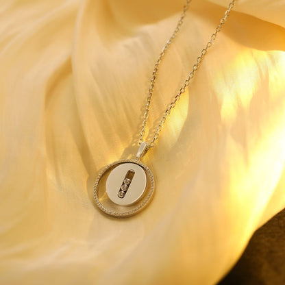 [LUXORA]Demo MOVE MM SILVER DIAMOND NECKLACE