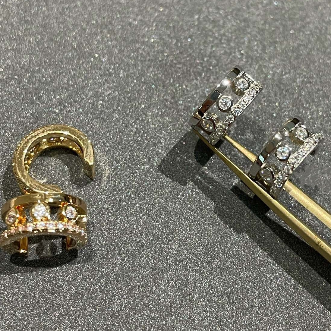 [LUXORA]MOVE ROMANE EARRINGS DIAMOND