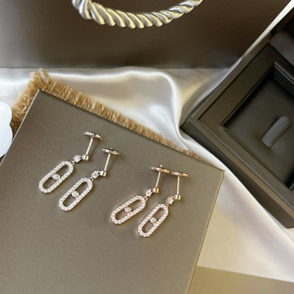 [LUXORA]DORMEUSES MOVE UNO DIAMOND EARRINGS