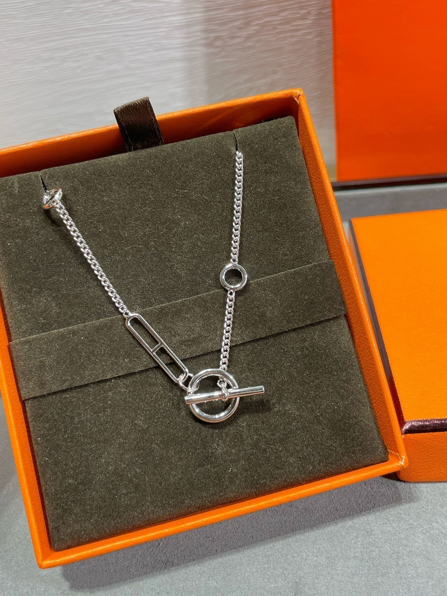 [LUXORA]HM STERLING CHAINE D'ANCRE HEART