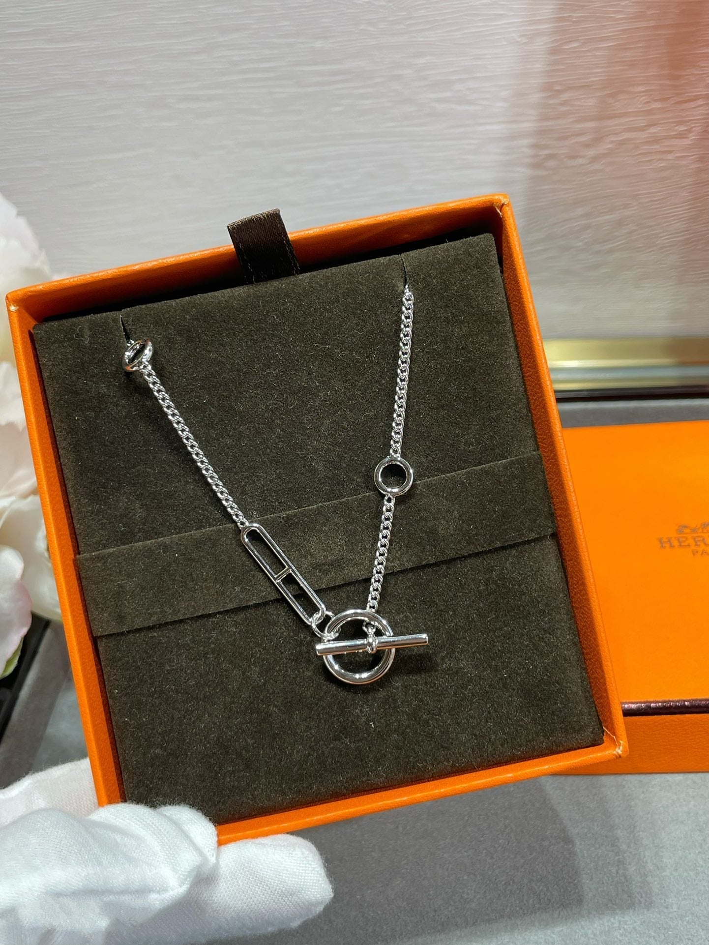 [LUXORA]HM STERLING CHAINE D'ANCRE HEART