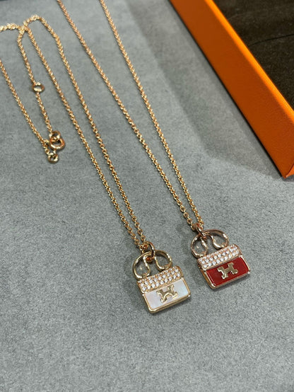 [LUXORA]H CIRCE MOISSANITE PENDANT NECKLACE GOLD