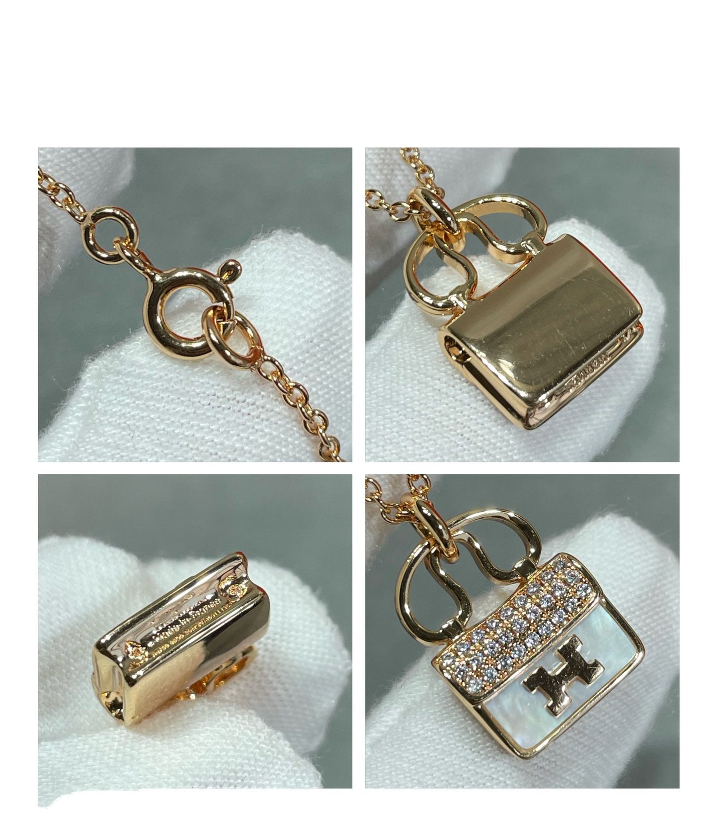 [LUXORA]H CIRCE MOISSANITE PENDANT NECKLACE GOLD
