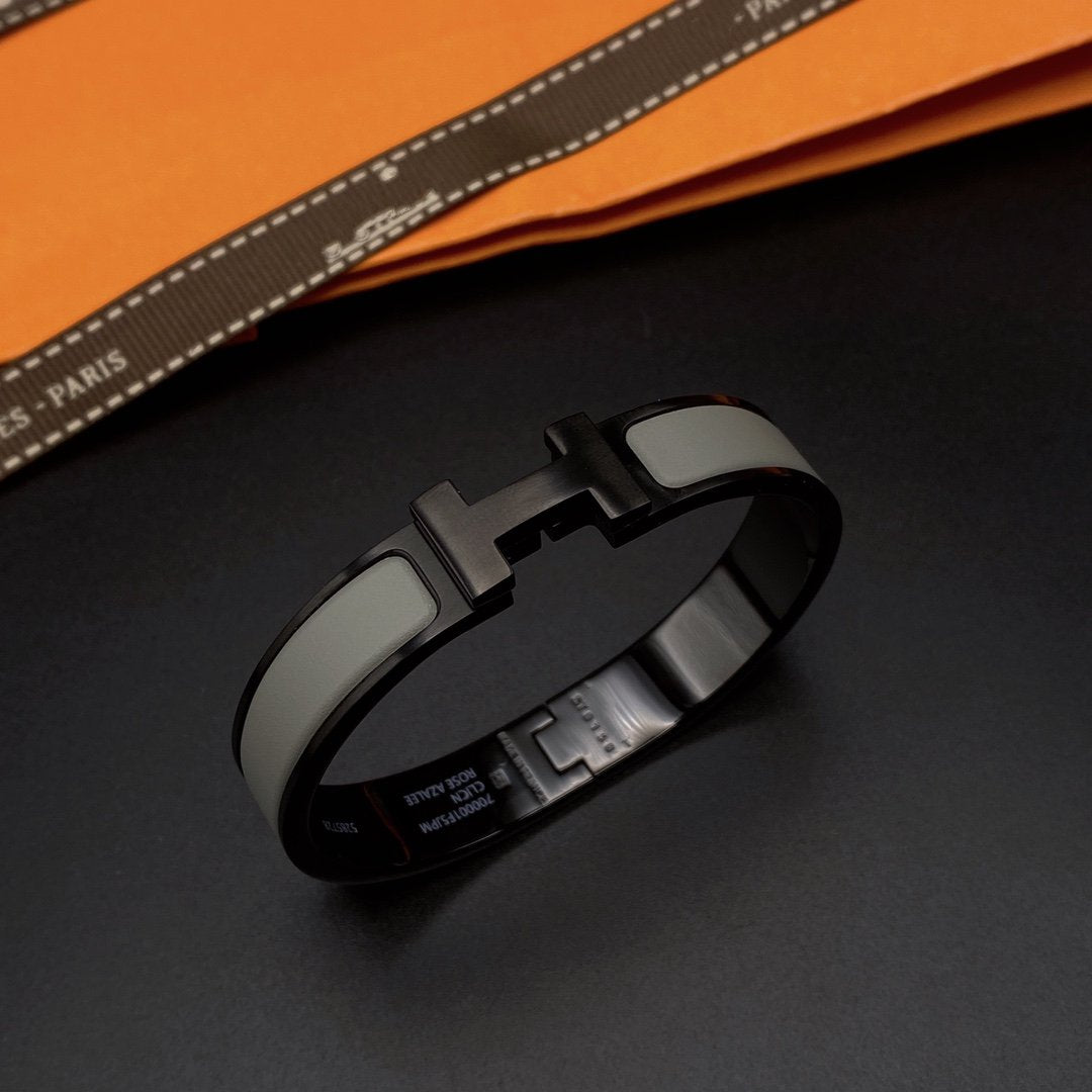 [LUXORA]CLIC HM SO BLACK GREY BRACELET