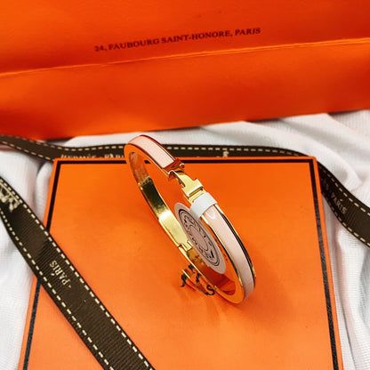 [LUXORA]CLASSIC HM CLIC  PINK 8MM ENAMEL BRACELET