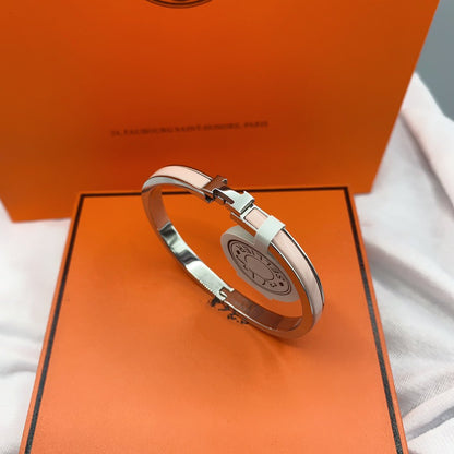 [LUXORA]CLASSIC HM CLIC  PINK 8MM ENAMEL BRACELET