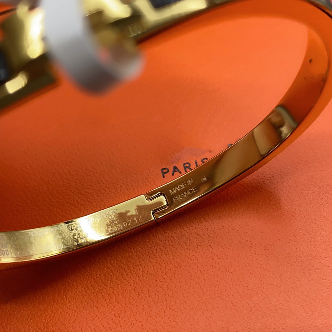 [LUXORA]CLASSIC HM CLIC BLACK 8MM ENAMEL BRACELET