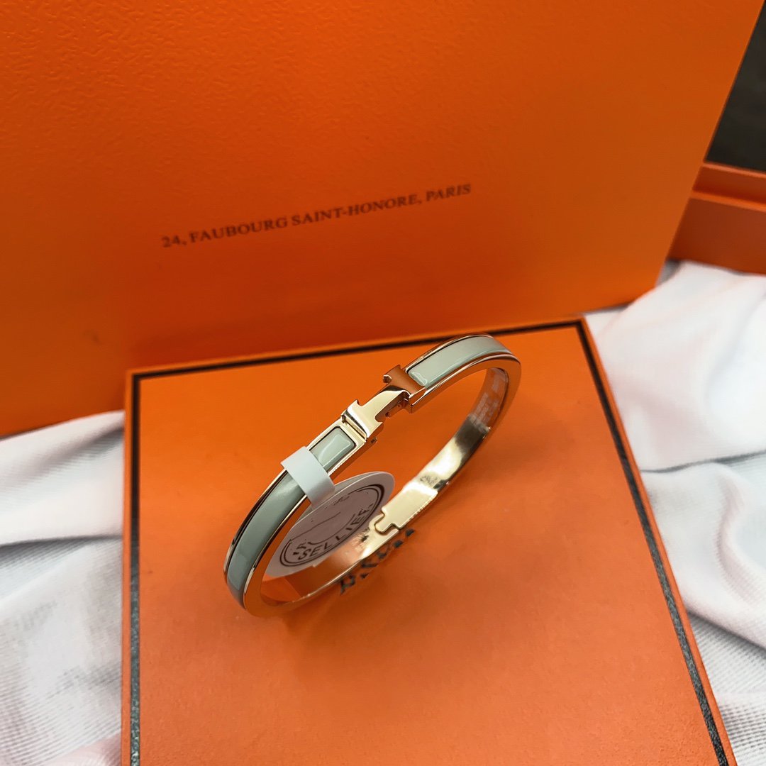 [LUXORA]CLASSIC HM CLIC GREEN 8MM ENAMEL BRACELET