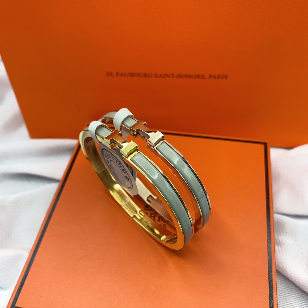[LUXORA]CLASSIC HM CLIC GREEN 8MM ENAMEL BRACELET