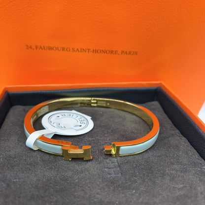 [LUXORA]CLASSIC HM CLIC GREEN 8MM ENAMEL BRACELET